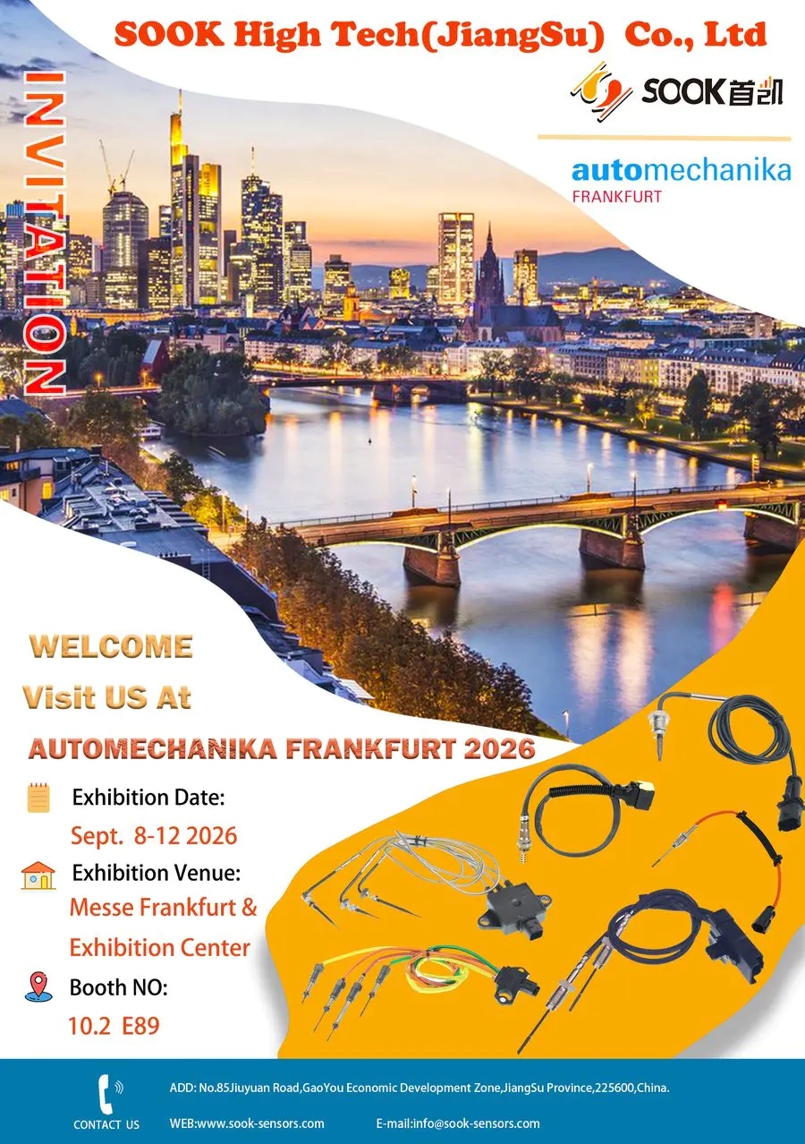 Official invitation flyer: SOOK High Tech at Automechanika Frankfurt 2026, Booth 10.2 E89